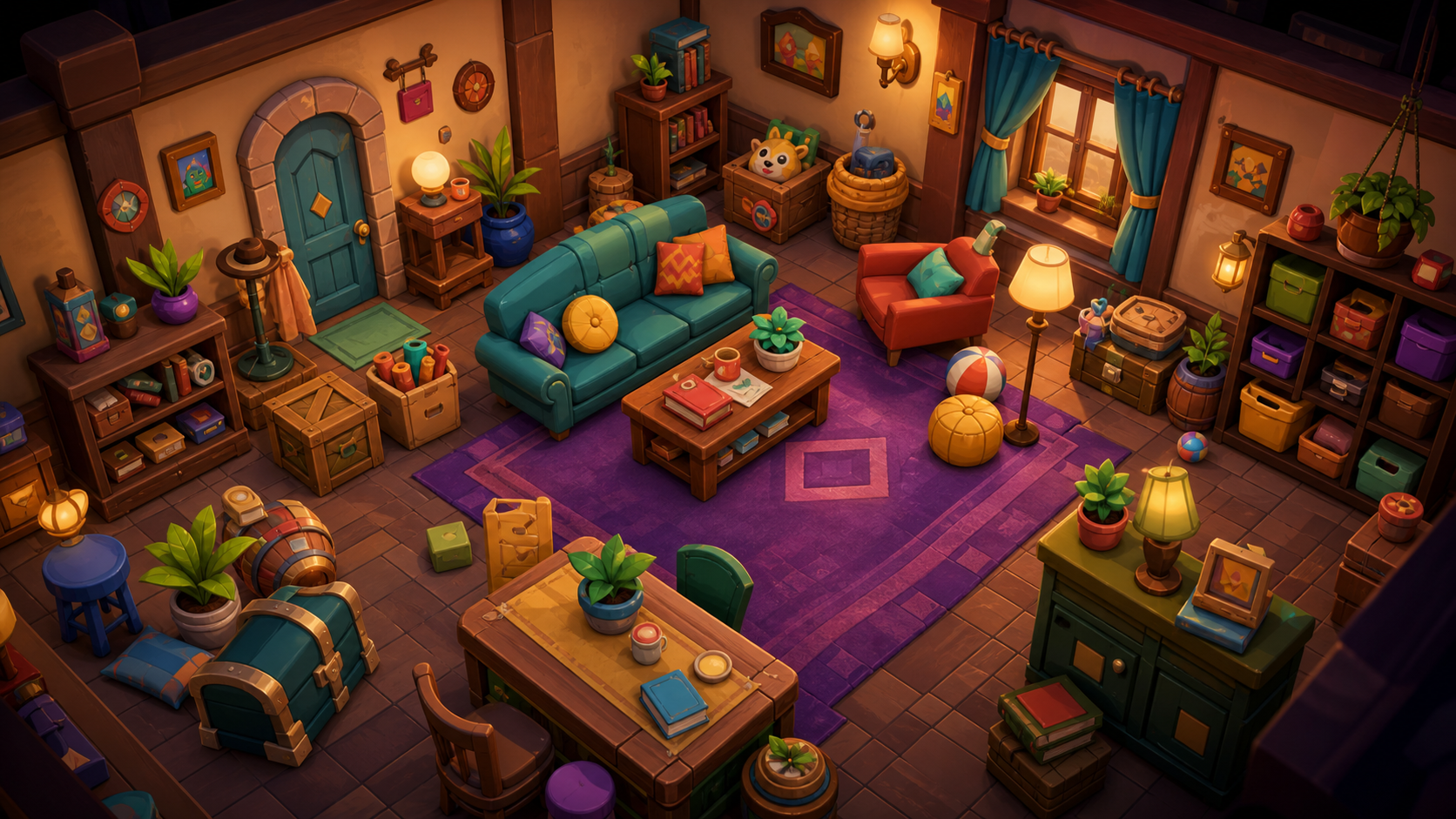 Hide and Seek cozy room map preview